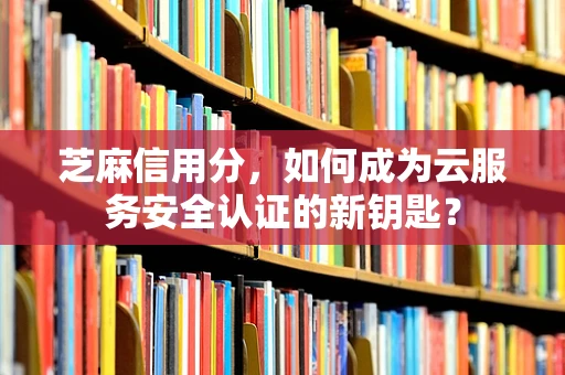 芝麻信用分，如何成为云服务安全认证的新钥匙？