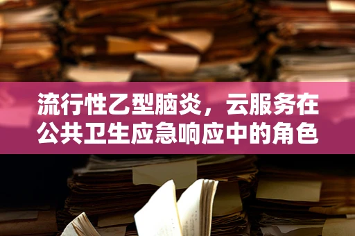 流行性乙型脑炎，云服务在公共卫生应急响应中的角色