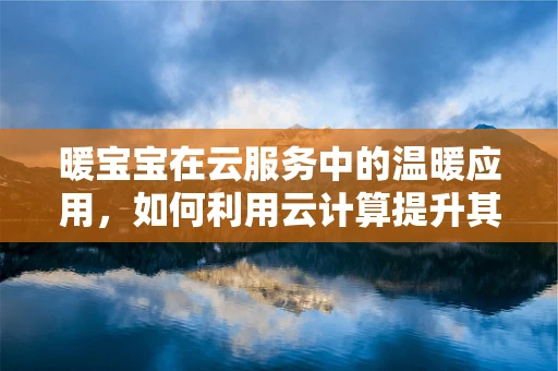 暖宝宝在云服务中的温暖应用，如何利用云计算提升其生产与配送效率？